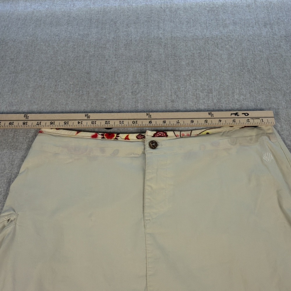 Vintage Y2K Patagonia Water Girl Organic Cotton Utility Skirt Khaki Womens 12 - Picture 8 of 11